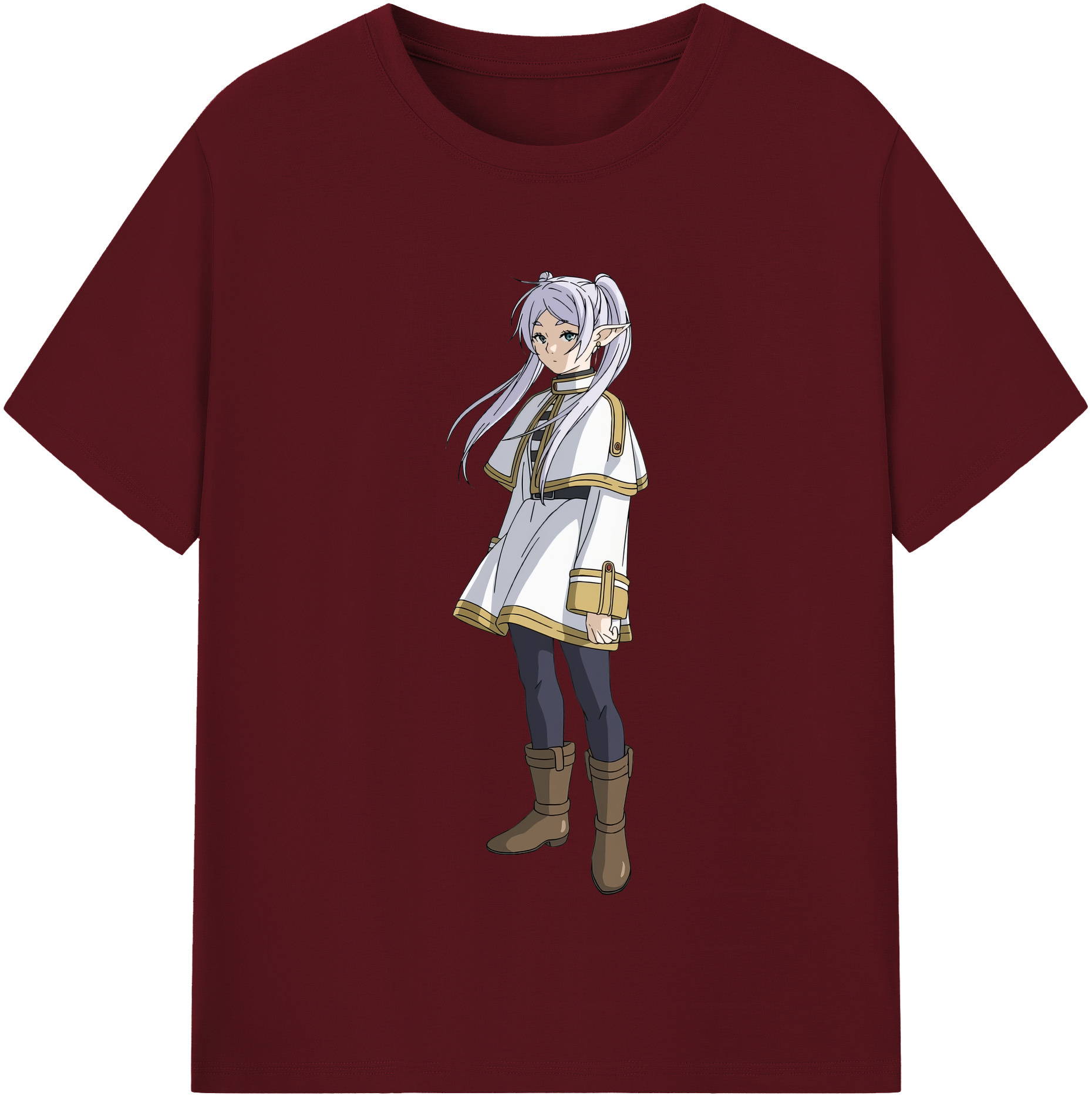 （画像用） 葬送のフリーレン Frieren 綿100％半袖Tシャツ（フロントプリント）